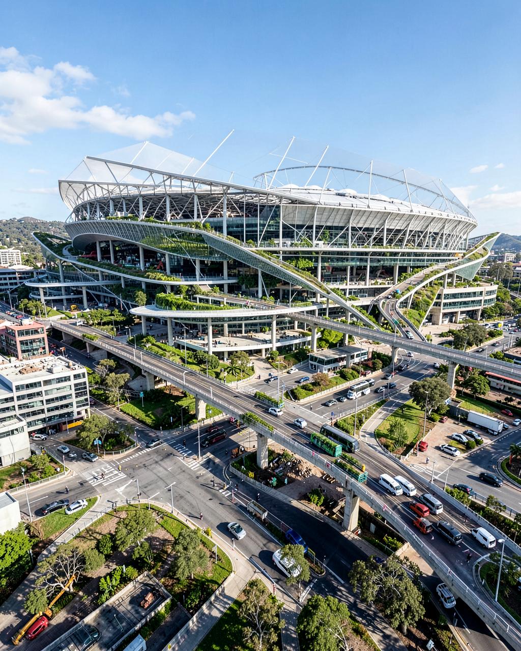 Grand projet associant stade, mobilité et territoire